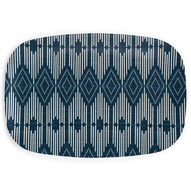 Serving Platters: West End, Blue, Silhouette