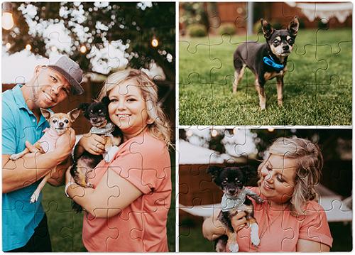 Custom Photo Puzzles: Hero Gallery of Three, 60 Pieces, Multicolor