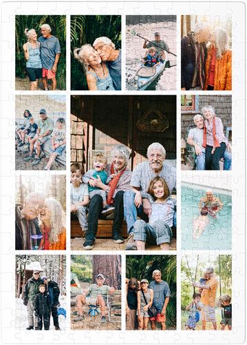 Custom Photo Puzzles: Photo Gallery Border Portrait, 252 Pieces, Multicolor