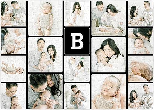 Custom Photo Puzzles: Pictogram, 252 Pieces, Black