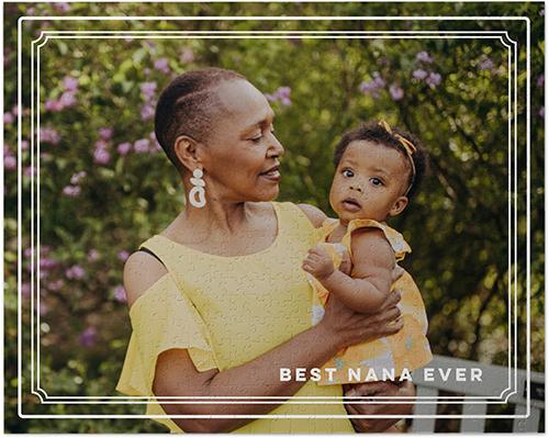 Custom Photo Puzzles: Simple Frames, 520 Pieces, White