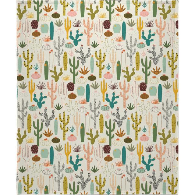 Mod Desert Garden Photo Fleece Blanket 50x60 Personalized Throw