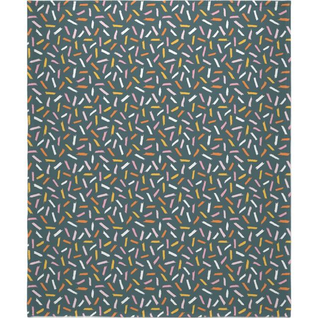 Plush Fleece Photo Blankets: Fun With Paint - Dark Blue Blanket, Plush Fleece, 50x60, Multicolor