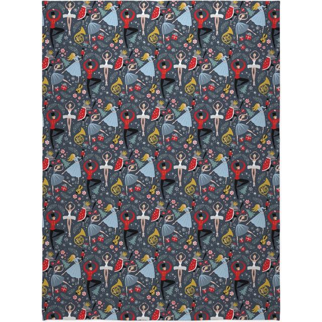 Nutcracker Ballet Holiday Photo Blanket 60x80 Christmas Magic