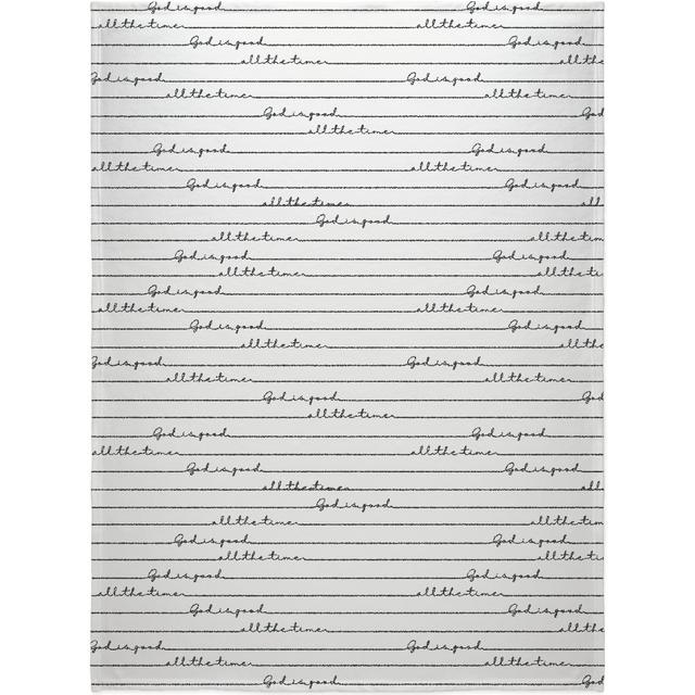 Fleece Photo Blankets: God Is Good Print - Neutral Blanket, Fleece, 60x80