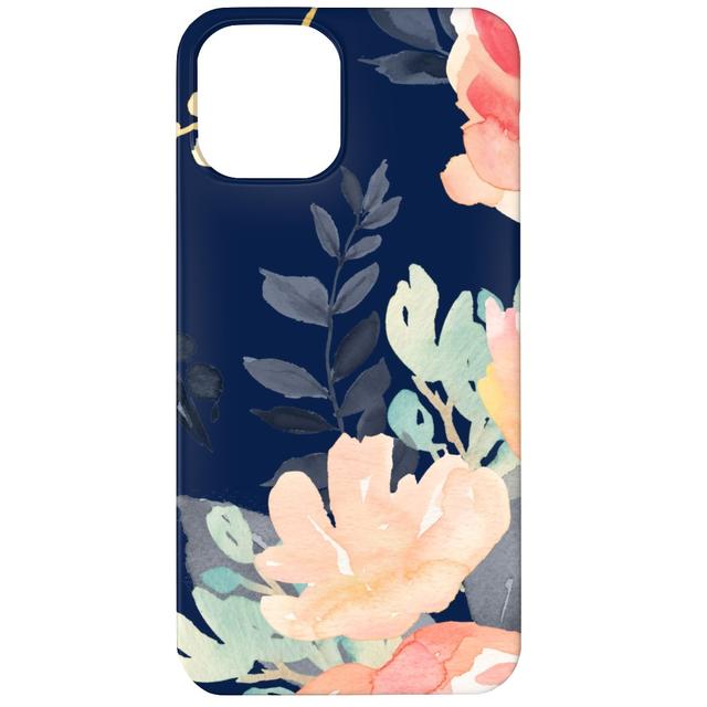 Custom iPhone 11 Cases: Watercolor Florals, Silicone Liner Case, Matte Finish, Multicolor, Silhouette