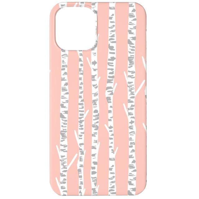 Custom iPhone 11 Cases: Birch Tree - Pink, Slim Case, Matte Finish, Pink, Bright Pink