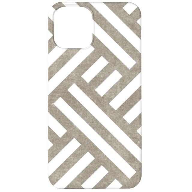 Custom iPhone 11 Cases: Farmhouse Weave, Slim Case, Matte Finish, Gray, Cafe