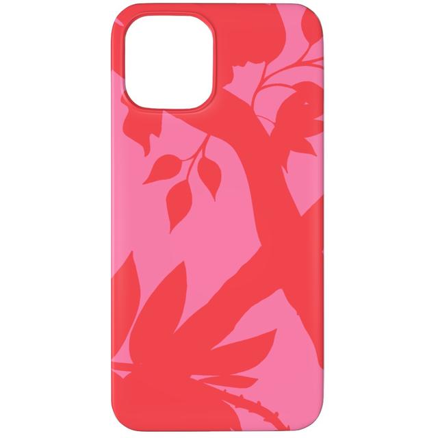 Custom iPhone 12 Pro Cases: Peony Brand Mural - Pink, Silicone Liner Case, Matte Finish, Pink, Bright Pink
