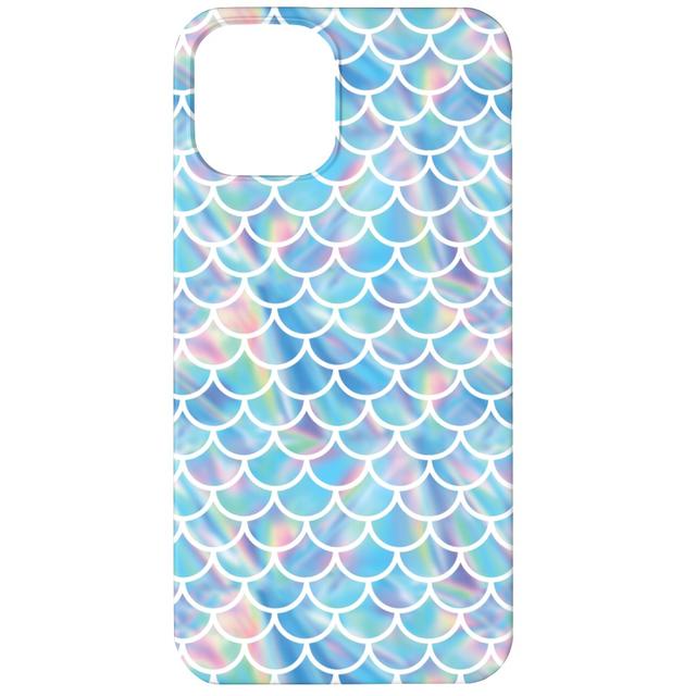 Custom iPhone 12 Cases: Mermaid Scales - Blue, Slim Case, Matte Finish, Blue, True Blue