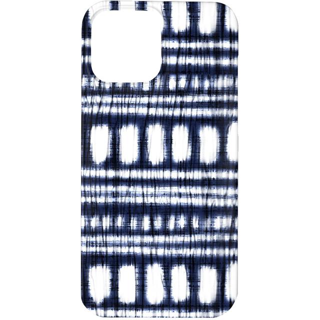 Custom iPhone 13 Pro Cases: Shibori - Organic and Loose Lines and Dots, Slim Case, Matte Finish, Blue, True Blue