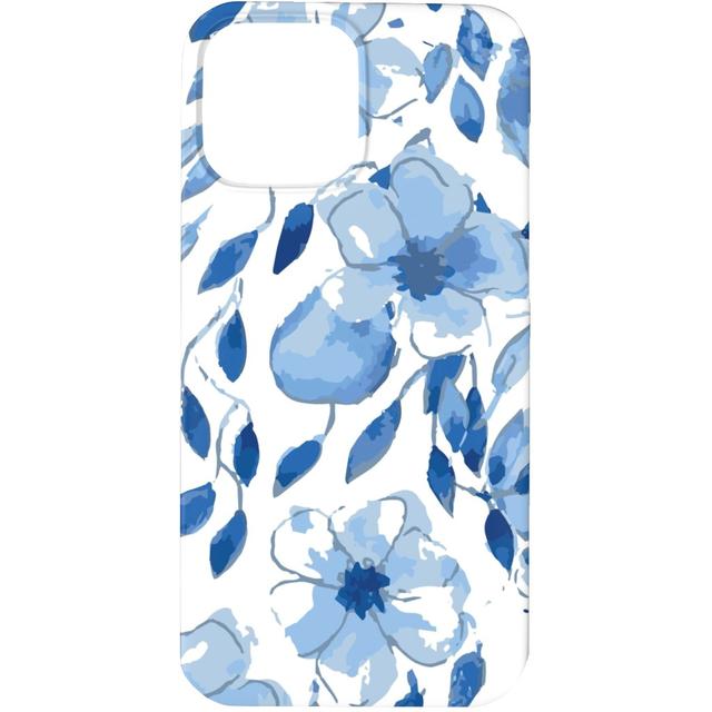 Custom iPhone 13 Pro Cases: the Flow of the Garden - Blue, Slim Case, Matte Finish, Blue, True Blue