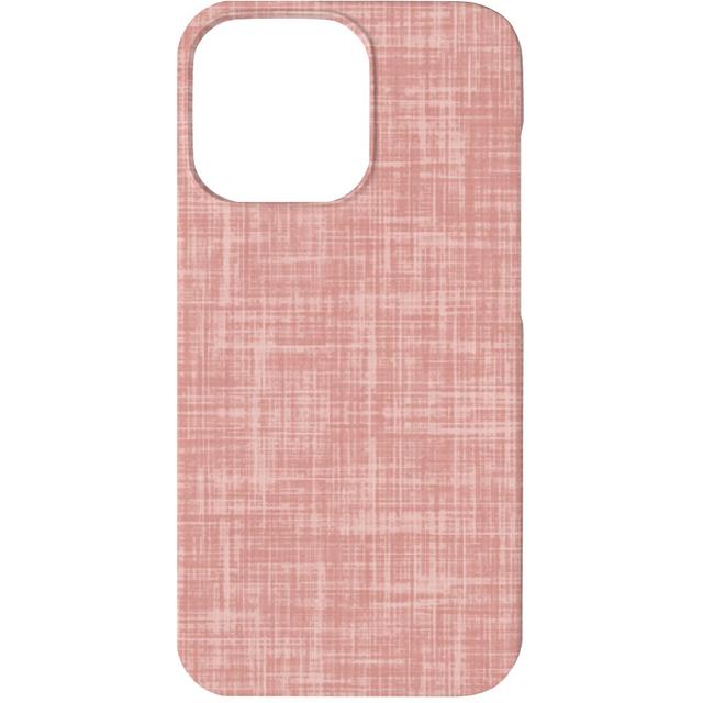 Custom iPhone 13 Cases: Vintage Linen, Silicone Liner Case, Matte Finish, Pink, Whisper