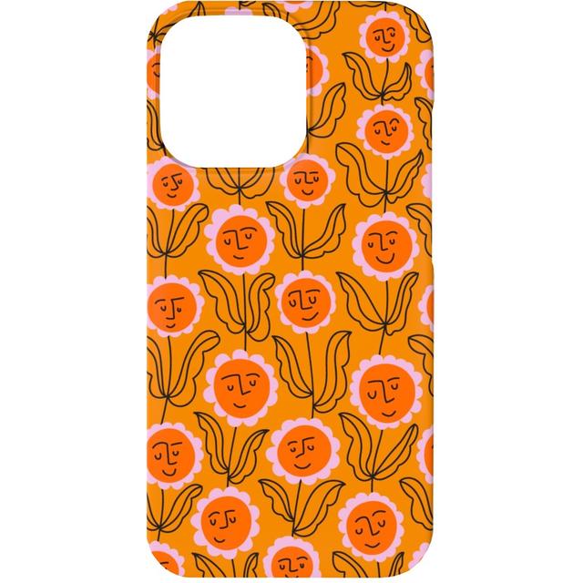 Custom iPhone 13 Cases: Happy Marigold Vine - Orange, Slim Case, Matte Finish, Orange