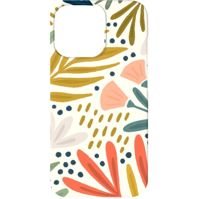 Custom iPhone 13 Cases: Henrietta Floral - Light, Slim Case, Matte Finish, Multicolor