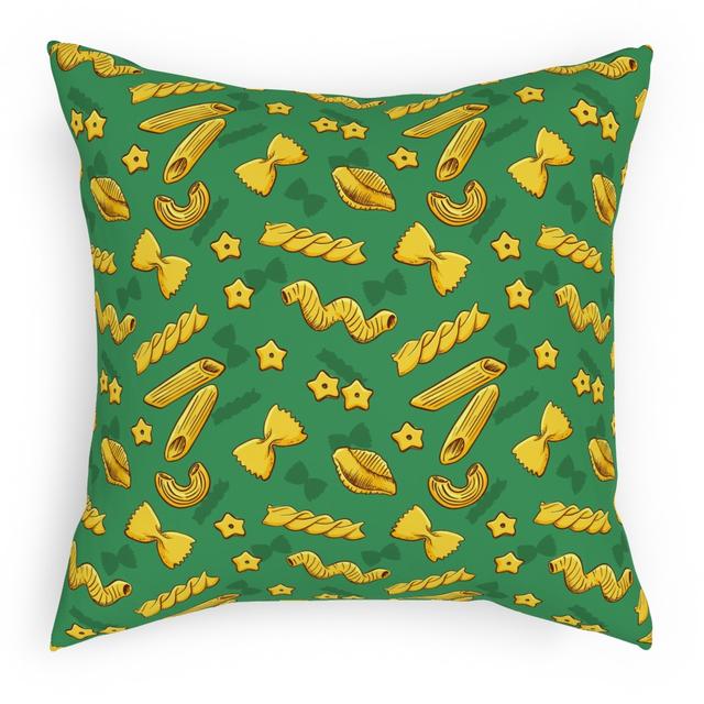 Woven Pillows: Pasta, White, 18x18, Double Sided, Green, Spearmint