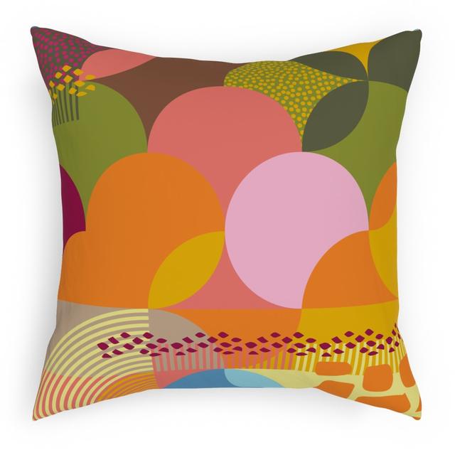 Woven Pillows: Summertime - Multi, White, 18x18, Double Sided