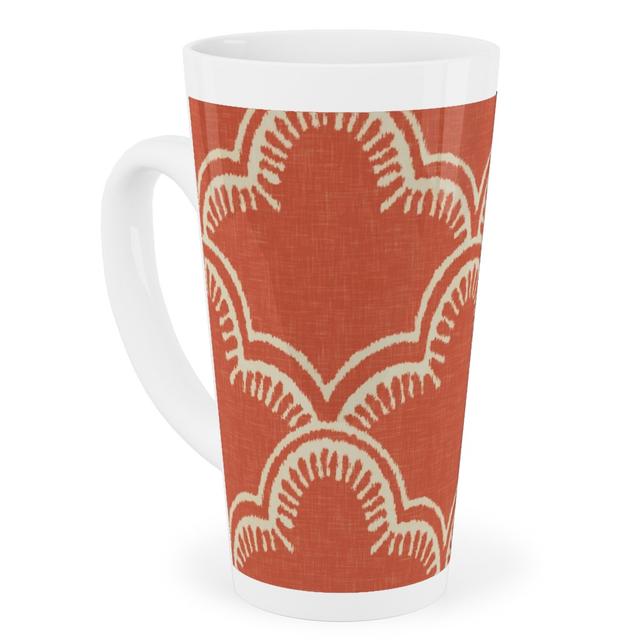 Mugs: Tangier Tall Latte Mug, 17oz, Orange, Fawn