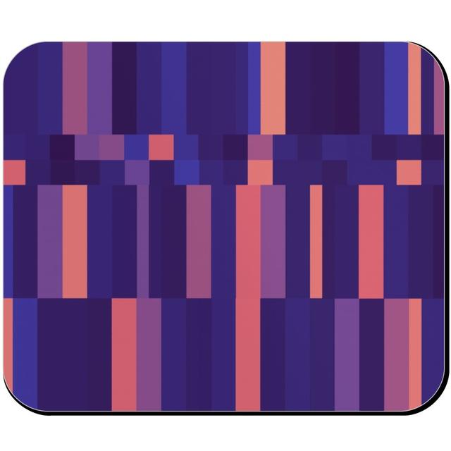 Mouse Pads: Stipe and Square - Dark, Purple