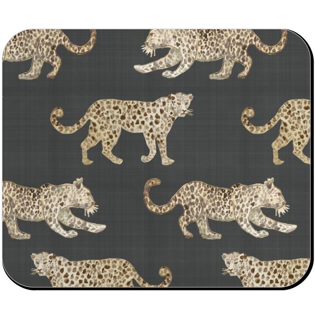 Custom Mouse Pads: Leopard Parade, Gray, Dark Gray