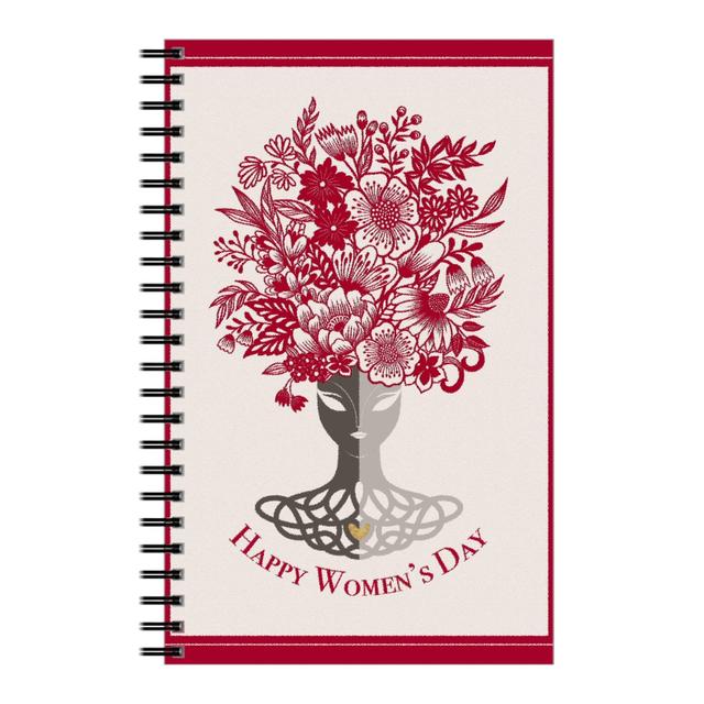 Personalized Notebooks: Happy Women's Day - Pink, 5x8, Pink, Bright Pink