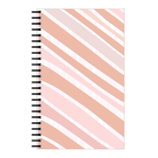 Personalized Notebooks: Herringbone Hues, 5x8, Pink, Dusk Pink