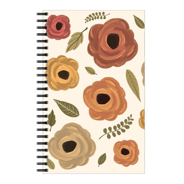 Personalized Notebooks: Fall Flowers - Light, 5x8, Multicolor