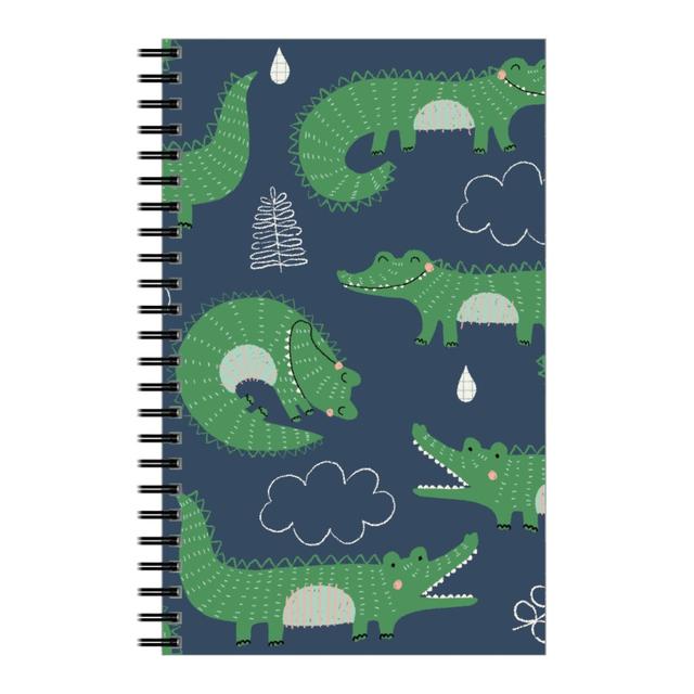 Personalized Notebooks: Cute Alligators - Green, 5x8, Green, Classic Green
