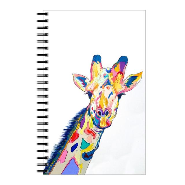 Personalized Notebooks: the Painted Giraffe - Multi on White, 5x8