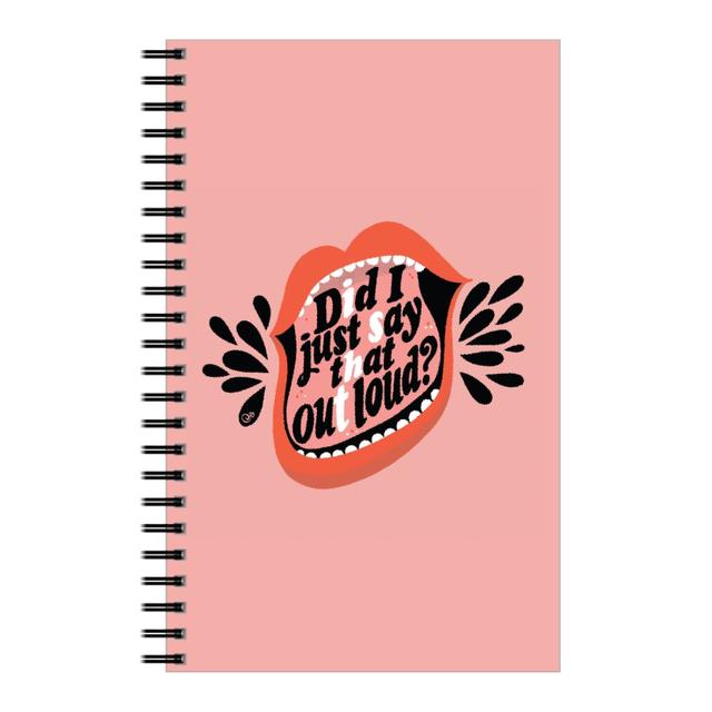 Personalized Notebooks: Did I Just Say That Out Loud, 5x8, Pink, Bright Pink