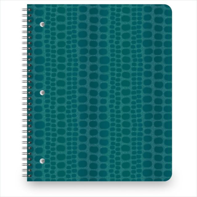 Personalized Notebooks: Reptilian Skin, 8.5x11, Green, Classic Green
