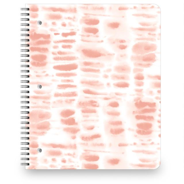 Personalized Notebooks: Dye Dash - Salmon, 8.5x11, Pink, Bright Pink