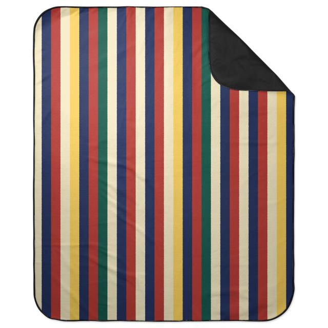 Picnic Blankets: Camping Stripe Vertical - Multi Picnic