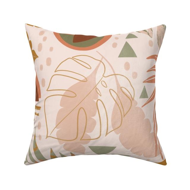 Woven Pillows: Palm Springs - Multi, Beige, 16x16, Single Sided