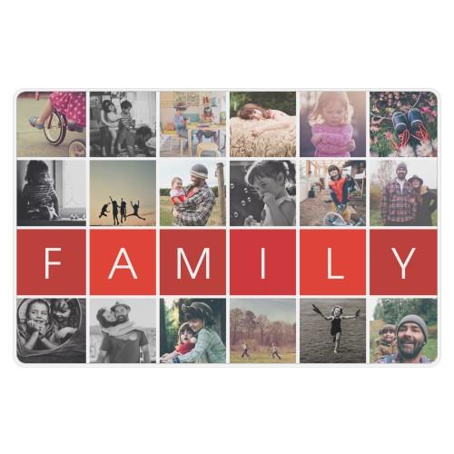 Placemats: Family Collage, White