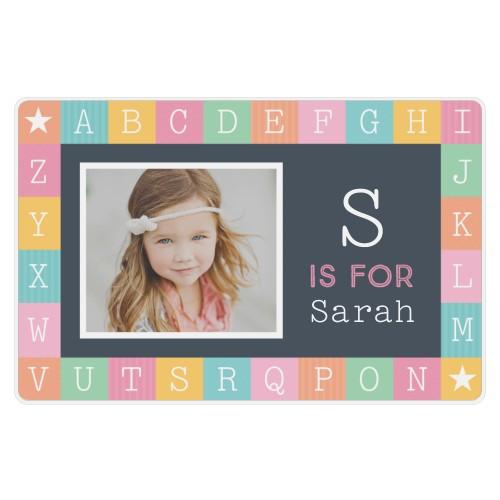 Placemats: A is for Alphabet Girl, Multicolor