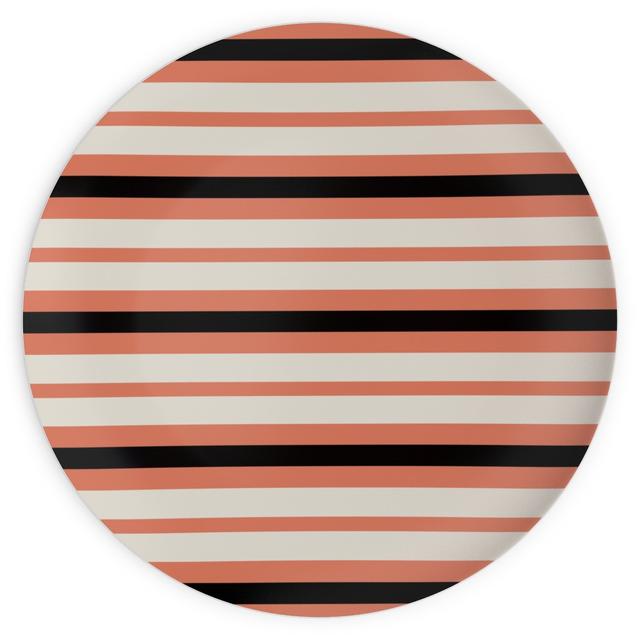 Plates: Spooky Halloween Stripe, 10x10, Multicolor