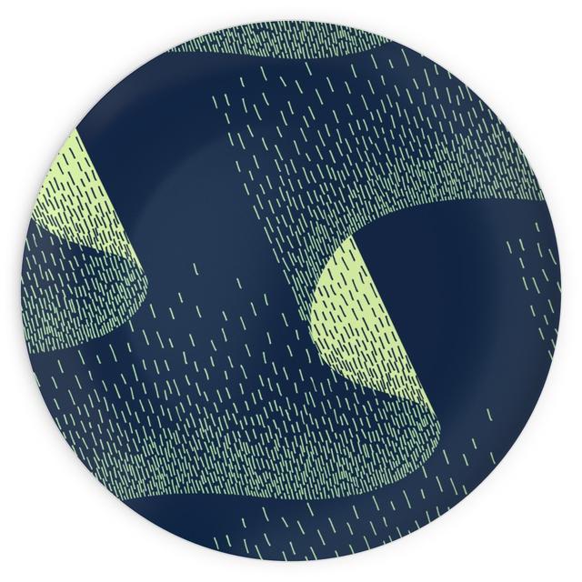 Plates: Aurora, 10x10, Blue, True Blue