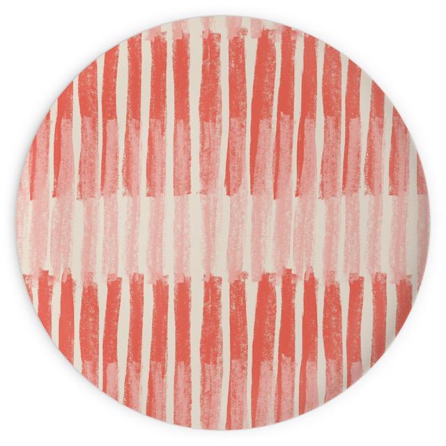 Plates: Strips - Coral, 10x10, Pink, Bright Pink
