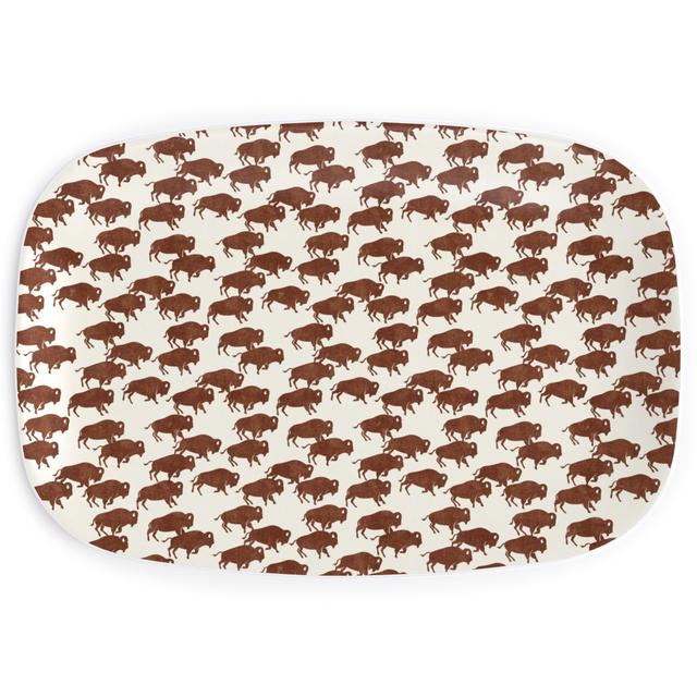 Serving Platters: Bison Stampede - Brandywine, Brown