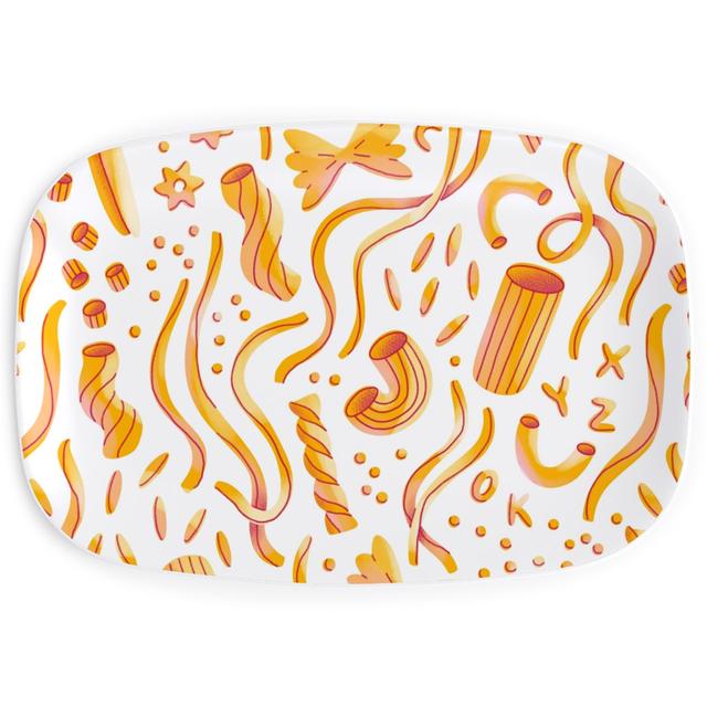 Serving Platters: Yummy Noodles, Orange