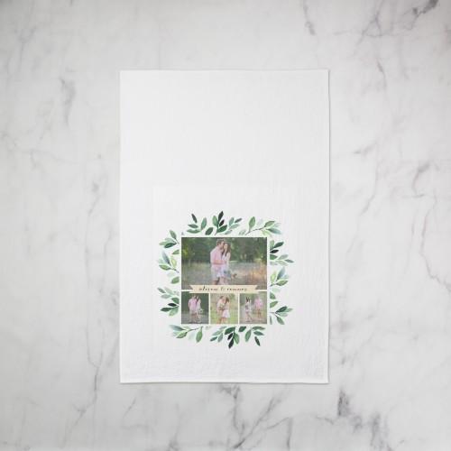 Tea Towels: Foliage Collage, Set of 1, Green, pine