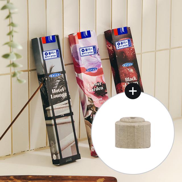satya Perfume Incense Stick 25g (+Holder)