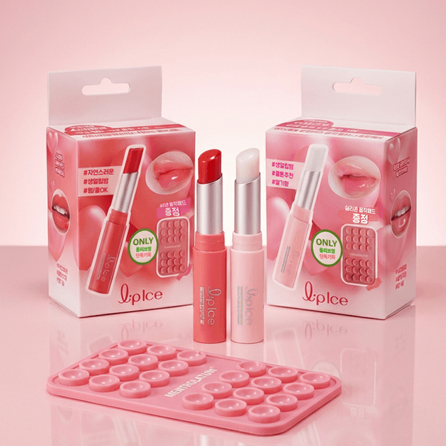 MENTHOLATUM Lipice Lip Balm 2g Set (+Silicone Suction Pad) (2 Options)