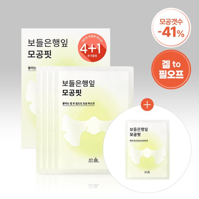 HANYUL Gingko Leaf Pore Fit Mask Sheet 4ea Set (+1ea)
