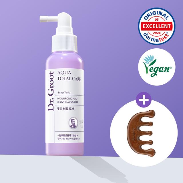 Dr. Groot Aqua Total Care Scalp Tonic 100mL Special Set (+Guasha Massager)