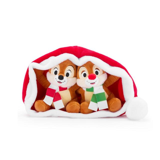 Chip 'n Dale Holiday Plush Set in Santa Hat  5'' Official shopDisney