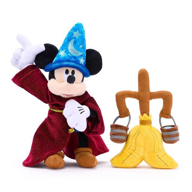 Sorcerer Mickey Mouse and Magic Broom Plush Set  Fantasia 85th Anniversary Official shopDisney