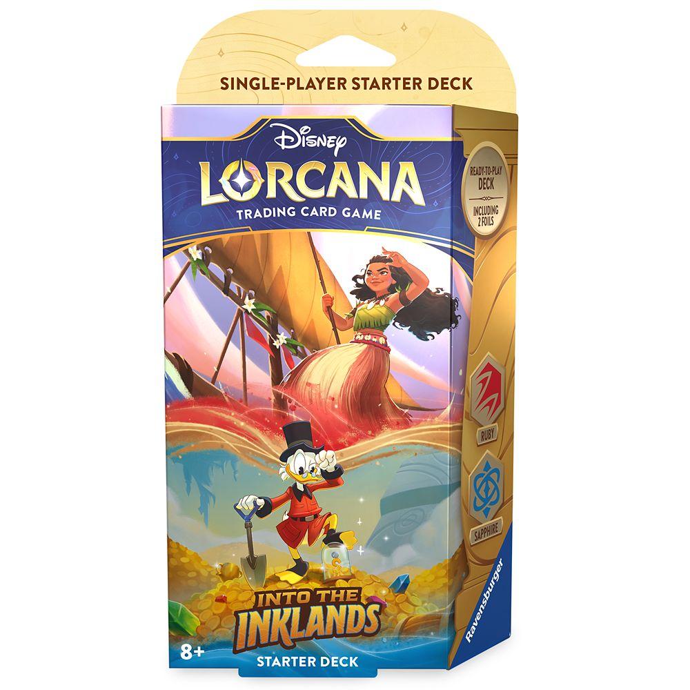 Disney Lorcana Trading Card Game by Ravensburger  Into the Inklands  Starter Deck  Moana and Scrooge McDuck