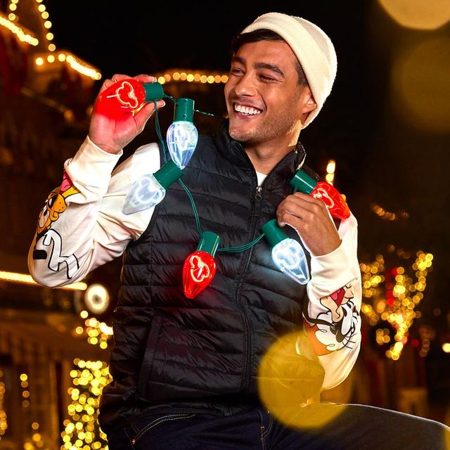 Mickey Mouse Icon Light-Up Holiday Glow Necklace Official shopDisney